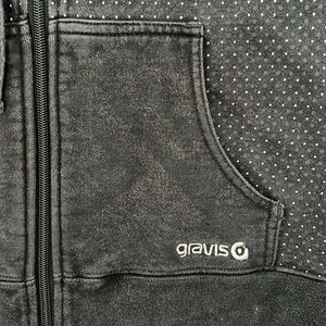 Burton Gravis Black, Grey, and White Polkadot Hoodie